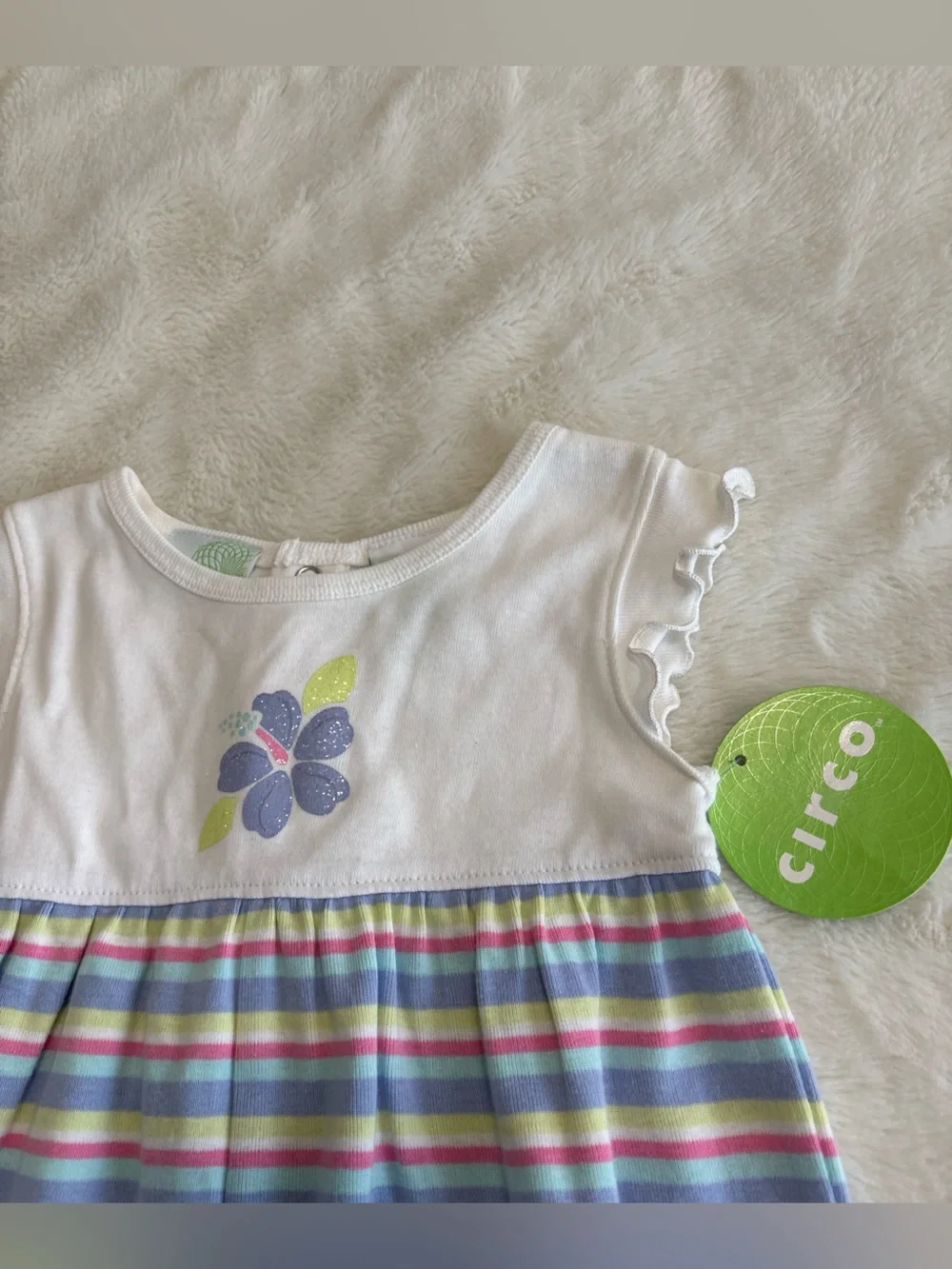 Circo Y2K vintage summer shorts romper baby girl 18 months nwt